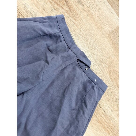 Armani Collezioni High Rise Blue Lightweight Trousers 4 Womens Italian - Picture 4 of 11